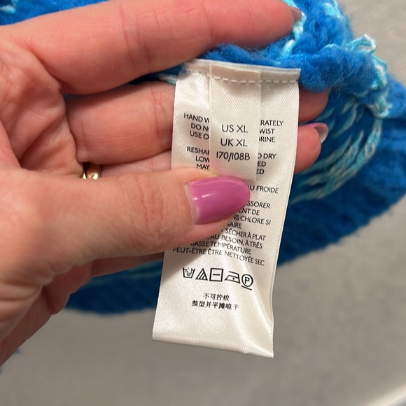 Revolve X Free People Snow Day Pullover Sweater in Frozen Lake Combo XL Dress - Picture 7 of 9